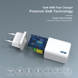 <span class=keywords><strong>Chargeur</strong></span> GaN 45W PD3.0 USB C, <span class=keywords><strong>chargeur</strong></span> de type C à charge rapide, double port, prise universelle, <span class=keywords><strong>chargeur</strong></span> mural pour iPhone, Samsung, ordinateur portable - Product Image 6