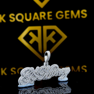 Colgante Hip Hop con Letra Personalizada, Colgante con Número Hip Hop para Hombre, Colgante de Moissanita, Joyería Hip Hop Ice Out - Product Image 4