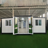Villas de conteneurs préfabriquées de luxe, maisons de conteneurs pliables et extensibles, cabines mobiles portables, hôtels et chambres de stockage
