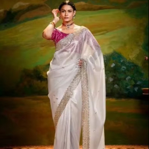 Royal Heavy Designer Handwork Saree Collection Exquisite Couture Sarees with Intricate Embroidery & Ornate Zari <b>Detailing</b> Cheap - Product Image 1