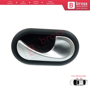 Nuevo Manillar Interior de Alta Calidad para Puerta BDP106, Negro Cromado Plateado, Delantero Trasero Derecho 8200730863 8200387749 8200310580 - Product Image 2