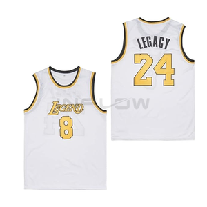 25,26 nouveau uniforme de basket-ball personnalisé de haute qualité blanc et bleu conception libre fabricant de maillots uniformes de basket-ball réversibles - Product Image 4