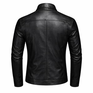 Chaqueta de Motociclista Estilo Biker Personalizada, Chaquetas de Cuero para Uso Diario con Costuras Resistentes y Opciones de Diseño Personalizado - Product Image 2