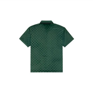 Elegante Camiseta polo con cremallera a cuadros: polo moderno y cómodo con cuello con cremallera y patrón de cuadros clásico, perfecto para ropa informal - Product Image 3