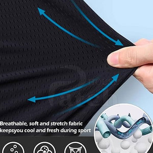 Lightweight <b>Men</b> Mesh <b>Shorts</b> Made With Breathable Fabric Perfect For Gym Workout And Everyday Sports Activewear Comfort Use - Product Image 4