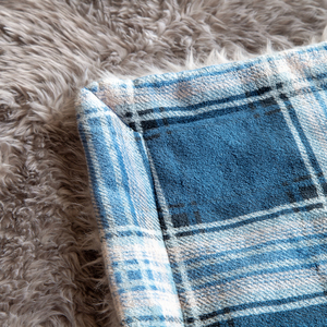 Chăn nỉ lông xù màu xanh lam sang trọng, mềm mại như lông thú, màu nâu, lông dài, giả lông thú, dệt kim, thân thiện với môi trường, dùng cho mùa đông - Product Image 5