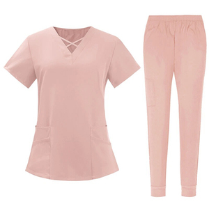Uniforme Médico Scrub Enfermería Jogger Mujeres Scrub Set Salón de Belleza Scrub - Product Image 1