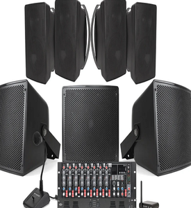 BEST OFFER FOR NEW Audio System With 6 Speakers Mixer <b>Microphone</b> <b>Wireless</b> Receiver Bluetooth 2000W Black - Product Image 1