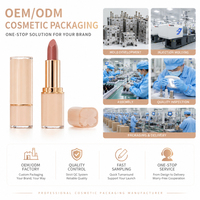 Rouge à lèvres de luxe couleur nude, marque privée, logo personnalisé, capuchon en forme de fleur unique, élégant, hydratant, fini mat, OEM ODM