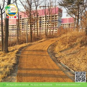 UTILISATIONS DE TAPIS DE COIR POUR LE CONTRÔLE DE L'EROSION DES CHEMIN DE JARDIN MEILLEURE QUALITÉ - Product Image 6