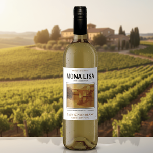 Mona Lisa 100% Premium-115 di vino bianco secco Varetal Sauvignon Blanc-12.5% ABV 0.75 L di Castilla La Mancha spagna - Product Image 4