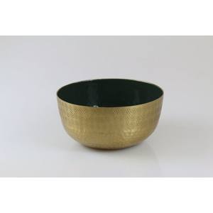 Bol décoratif nordique Double martelé écologique haute durabilité fer métal chromé personnalisé pour la cuisine à domicile - Product Image 2