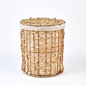 Panier de rangement en cube design jacinthe du Vietnam Solution de blanchisserie élégante et pratique pour la maison avec poignées confortables - Product Image 4