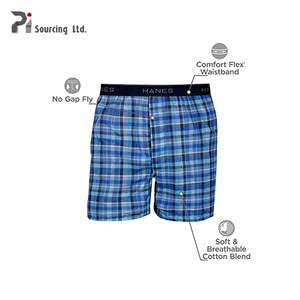 Calzoncillo bóxer de LICRA para hombre, ropa interior tejida a rayas, diseño personalizado, varios diseños, 100% algodón - Product Image 5