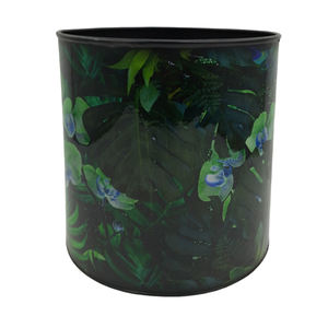 Set 3 New Arrival Modern <b>Metal</b> Planter <b>Sticker</b> Enamel Medium Size Flower Pot Indoor Decoration Handmade Customize Eco-Friendly - Product Image 5