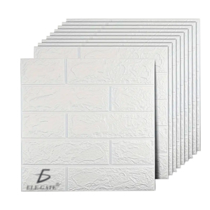 Lot de 10 panneaux muraux autocollants en mousse XPE 3538,5 cm avec motifs texturés pour usage domestique - Product Image 3