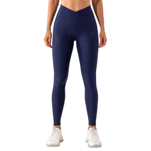 Breathable High Waist V Cut Yoga Pants for <b>Women</b> Solid <b>Pattern</b> Workout <b>Leggings</b> with Drawstring Closure for <b>Women</b> - Product Image 4