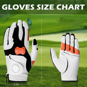 Gants de golf Durable Premium en cuir respirant produit meilleure qualité ultra doux au toucher hommes gants de golf adulte - Product Image 6