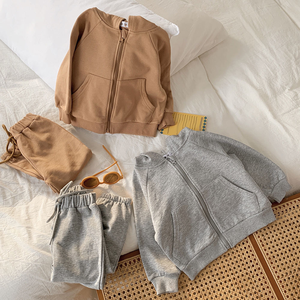 Conjunto Deportivo de Invierno para Adultos, de Algodón y Felpa, Grueso, con Sudadera con Cremallera y Pantalones Deportivos, Color Sólido, Impresión de Logotipo Personalizado, Ropa Casual - Product Image 5