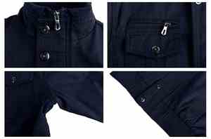 Wholesale Classic Modern Fashion Outdoor <b>Men's</b> Denim <b>Jacket</b> Top Quality Cotton <b>Canvas</b> Casual Sportswear <b>Jackets</b> For <b>Men</b> - Product Image 5