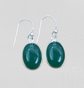 <b>Earrings</b> Jewelry Green <b>Onyx</b> 925 Solid Sterling Silver Spinner Gemstone <b>Earrings</b> for Women Girls Silver <b>Earrings</b> Jewelry - Product Image 1