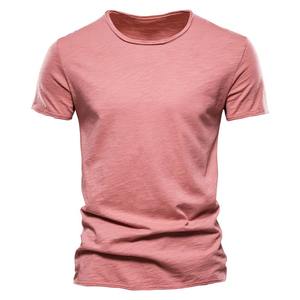 100% algodón manga corta Camiseta cuello redondo de hombre Casual Fitness verano estilo ropa de casa-sólido fino suave talla M - Product Image 4