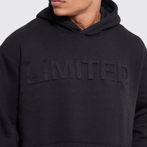 Chándales de moda en relieve 3D de tela de alta calidad a la venta/ropa de calle lisa en blanco personalizada para hombre chándales con jersey en relieve - Product Image 3