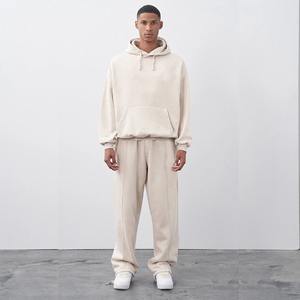 OEM Streetwear Combinaisons de survêtement délavées à l'acide pulls à capuche Ensemble de survêtement et sweat à capuche évasés vintage pour hommes - Product Image 5