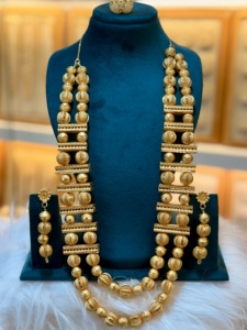 Ensemble de bijoux de mode plaqués or 24 ct style classique de Dubaï - Product Image 6