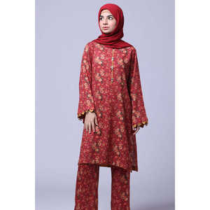 Ensemble de costume flamboyant bordeaux pour femmes - Product Image 3