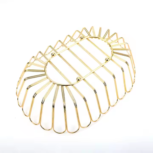 Portable L Panier Panier De Fruits Panier À Pain Légumes Rack Fruits Légumes Bol Desserts Bonbons Buffet Assiettes Plateau De Service Fer - Product Image 2