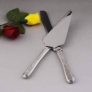 Stainless Steel Metal Round Design Handle Amazing Stainless Steel <b>Gold</b> Plated Cheese Slicer Spreader Set - Product Image 6