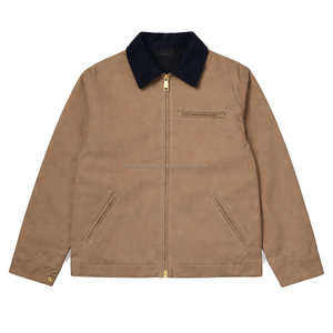 Veste en toile de coton camouflage imperméable coupe-vent col rond OEM unisexe pour le terrain - Product Image 1