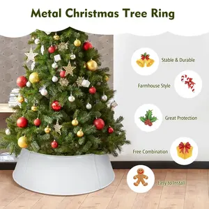 MEILLEUR PRIX EN GROS COLLIER D'ARBRE DE NOËL COLLIER DÉCORATIF LAITÉ (BLANC) COLLIER D'ARBRE DE NOËL EN MÉTAL COLLIER D'ARBRE DE NOËL - Product Image 6