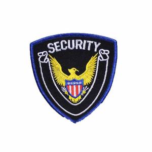 Security Embroidered Patch Clothing Garment Hat Security Patches <b>Hook</b> and Loop - Product Image 3
