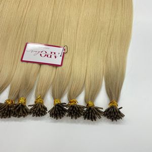 Extensiones de cabello humano 100% de 28 pulgadas, queratina recta de alta calidad con punta en I para Color Ombre 6,2/60, estilo de onda corporal de cabello Remy - Product Image 2