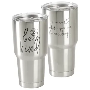 Gray Finishing Customized Drinking Metal Tumbler for Water Storage Glass Durable <b>Insulated</b> Double Stainless Steel Water Glass - Product Image 1