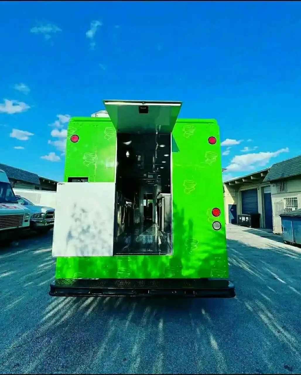 푸드 트럭 모바일 전기 세발 자전거 다기능 아이스크림 자판기 트레일러 트럭