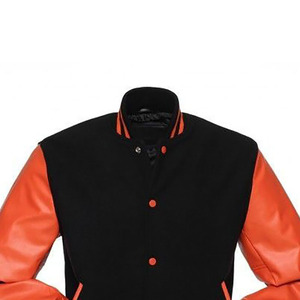Veste de baseball coupe-vent Letterman College pour hommes couleur unie 100% veste en laine en gros nouveau Design veste universitaire respirant - Product Image 3