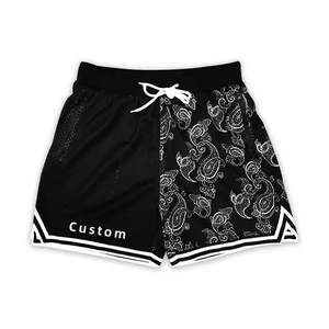 Short de basket-ball taille réversible en maille haute qualité Bsci vêtements de sport en gros short de basket-ball pour hommes - Product Image 5