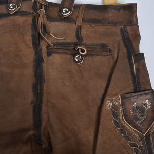 2025 hommes Lederhosen bavarois Lederhosen Shorts costume bavarois Suite personnalisée allemand Lederhosen Shorts Oktoberfest Shorts - Product Image 6