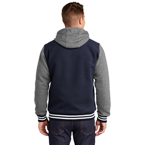 Nueva llegada de los hombres Casual Street Coat Diseños de bordado personalizables Última Varsity Chaqueta Cierre de cremallera Personalizado Precio al por mayor - Product Image 4