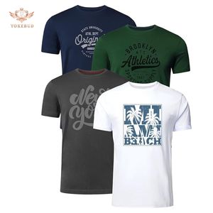 Camiseta transpirable duradera con cuello redondo, logotipo personalizado, posición frontal, calidad de lujo, manga corta, ropa de calle de gran tamaño para hombre, diseño en blanco - Product Image 1