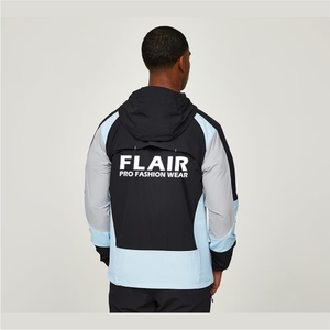 เสื้อแจ็คเก็ตกันลมแบบมีซิปสำหรับผู้ชาย วิ่งได้ กันฝน กันน้ำ ระบายอากาศได้ดี มีฮู้ดพับเก็บได้ - Product Image 3