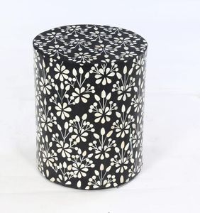 Handcrafted New Design Bone Inlay Black and White Resin Living Room Stool Stool Two Step <b>Ladder</b> Stool Household Portable - Product Image 3