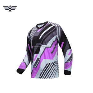 เสื้อเจอร์ซีย์วิบากสำหรับผู้ชาย – เสื้อขี่มอเตอร์ไซค์วิบากแขนยาวระบายอากาศได้ดี (ลายกราฟิกหลากสี) - Product Image 1