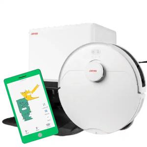 Aspiradora robótica de autolimpieza inteligente, limpieza de suelo húmedo/Seco controlada por aplicación, fuente de energía eléctrica, Material plástico para el hogar - Product Image 2