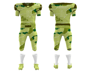 Conjunto de uniforme de fútbol americano para hombre de alta calidad, pantalones de Jersey de ajuste transpirable, combinado de manga corta, diseño de sarga de aparejos sublimados - Product Image 1