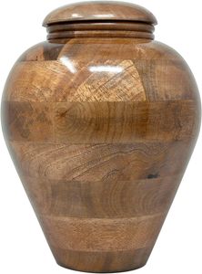 Wooden <b>Urns</b> for Ashes Adult Male Female Real Wood Cremation <b>Urn</b> for Human Ashes Adult Decorative <b>Urns</b> for Adult Ashes <b>Large</b> - Product Image 2