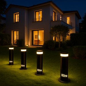Bolardo de jardín LED para exteriores, iluminación decorativa para caminos, 300mm - Product Image 2